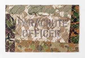 The Parachute Files - Parachute Officer Textile panel. 650 x 420mm